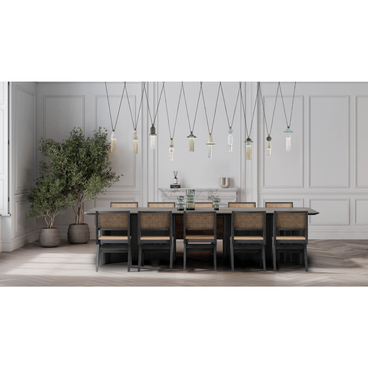 Glass Diffuser Pendant Lamp | Masiero Nappe | Oroa.com