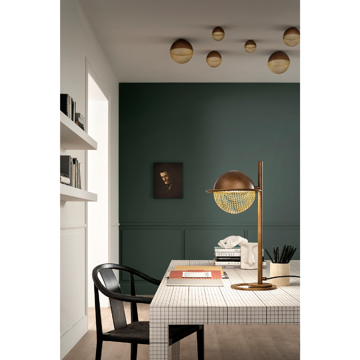 Metal Mesh Sphere Ceiling Lamp | Oroa.com