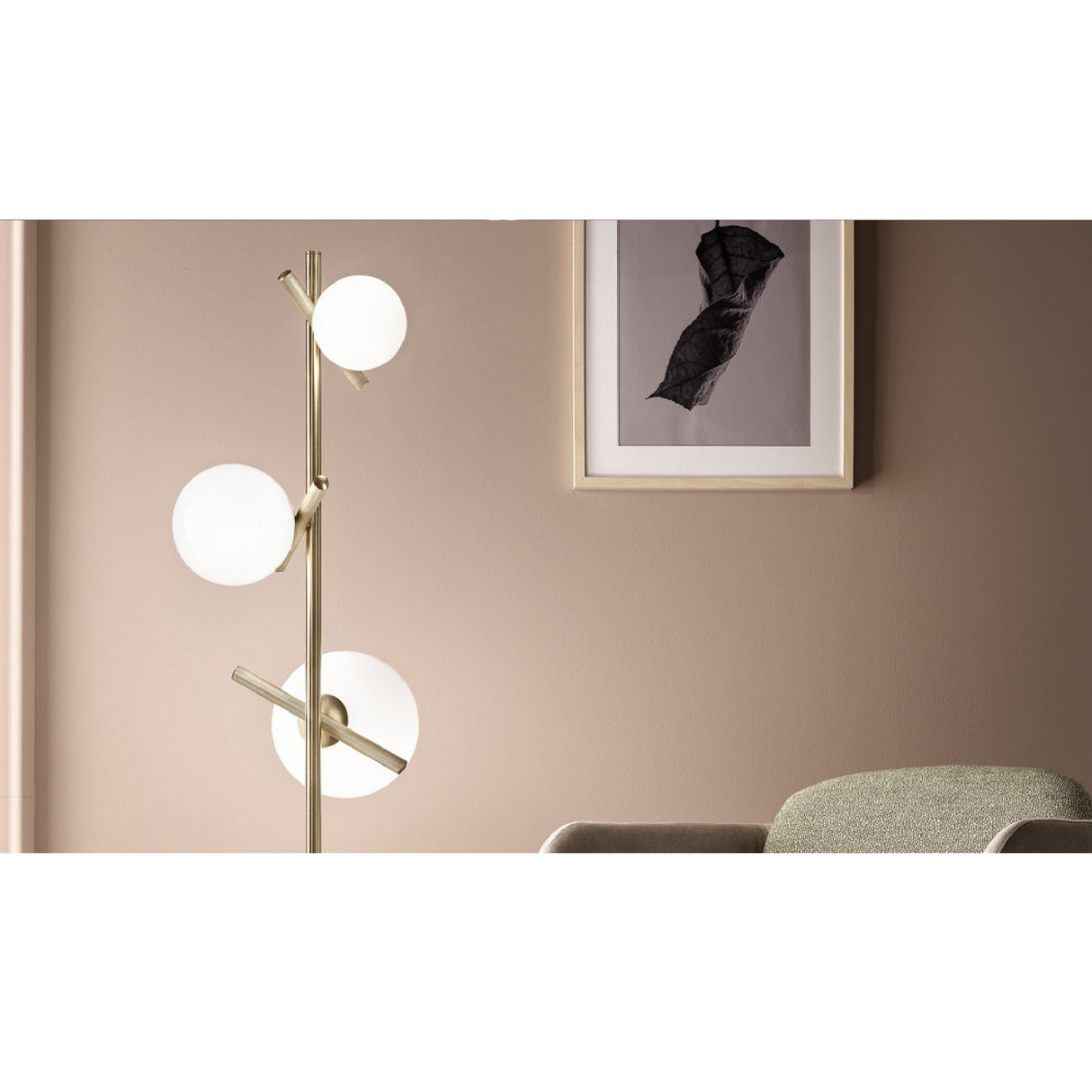 3-Glass Orbs Table Lamp | Masiero Posy | Oroa.com