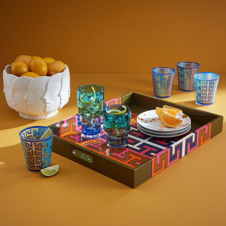 Patterned Lacquer Tray | Jonathan Adler Madrid | Oroa.com