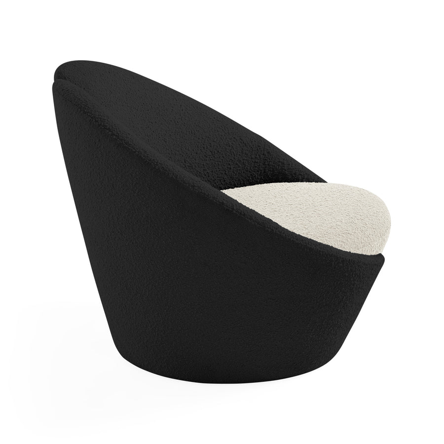 Two-Toned Bouclé Lounge Chair | Jonathan Adler Marais | Oroa.com