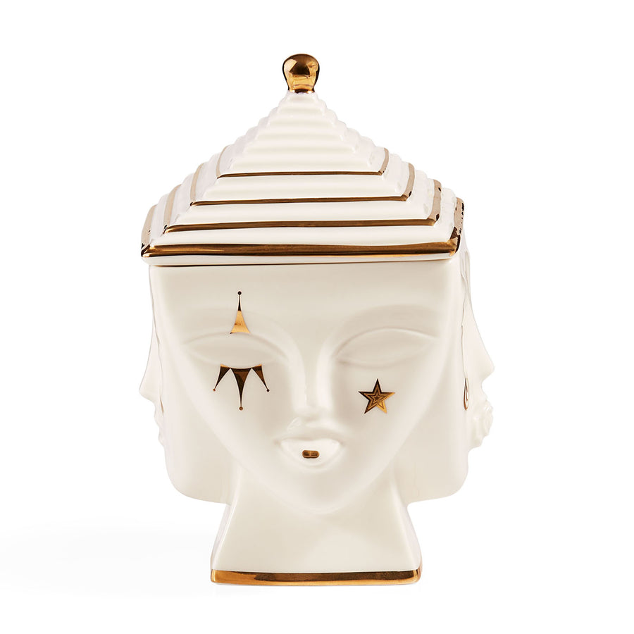 Porcelain Face Gilded Box | Jonathan Adler Masquerade | Oroa.com