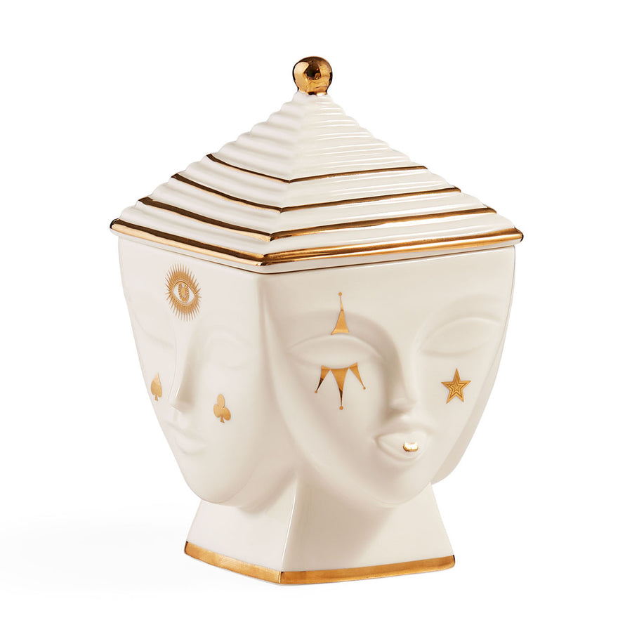 Porcelain Face Gilded Box | Jonathan Adler Masquerade | Oroa.com