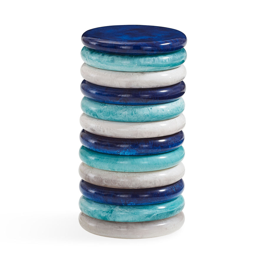 Stacked Marbleized Ring Accent Table | Jonathan Adler Mustique | Oroa.com