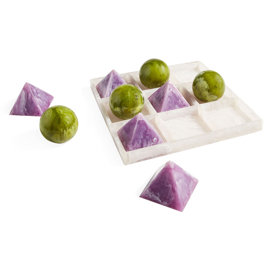 Marbleized Tic-Tac-Toe Set | Jonathan Adler Mustique | Oroa.com