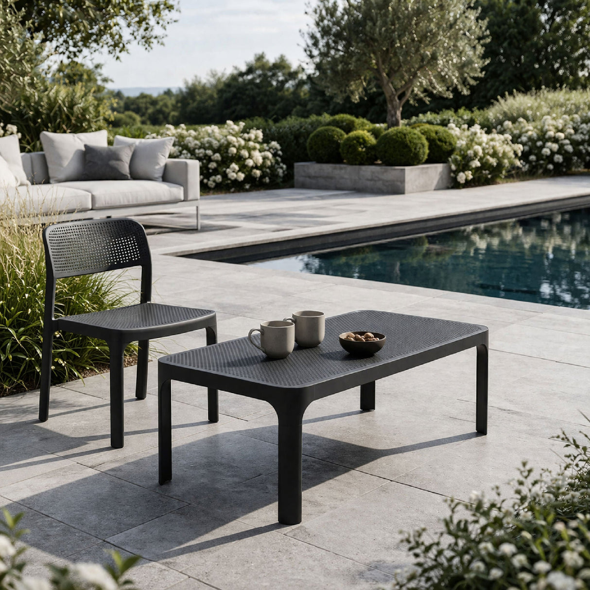 Outdoor Perforated Rectangular Coffee Table | Oroa.com