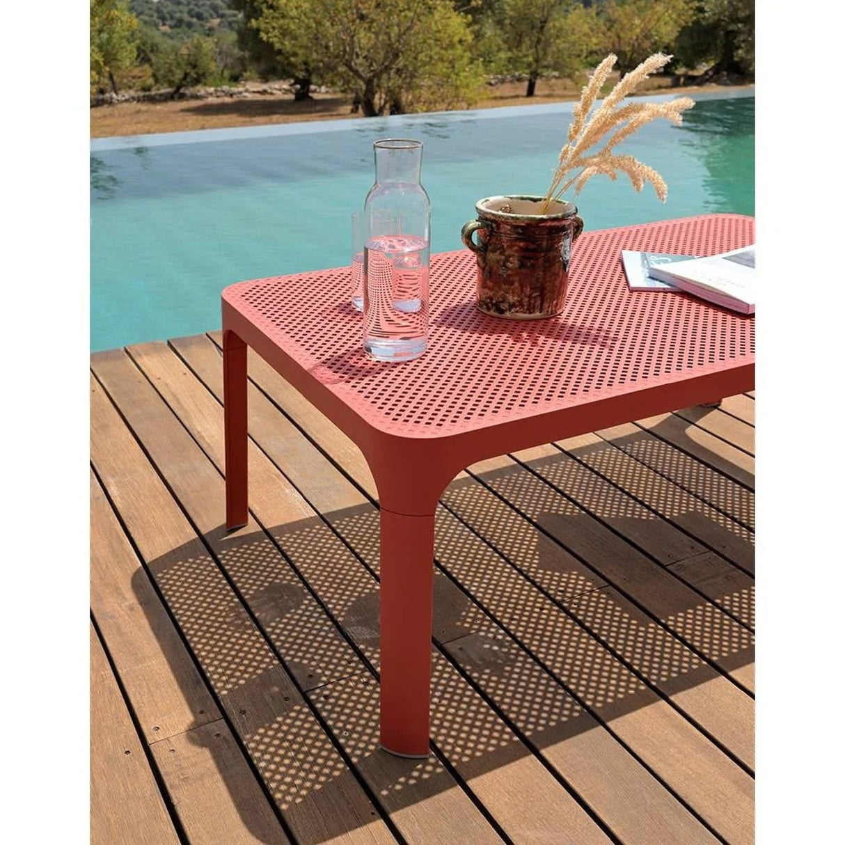 Outdoor Perforated Rectangular Coffee Table | Oroa.com