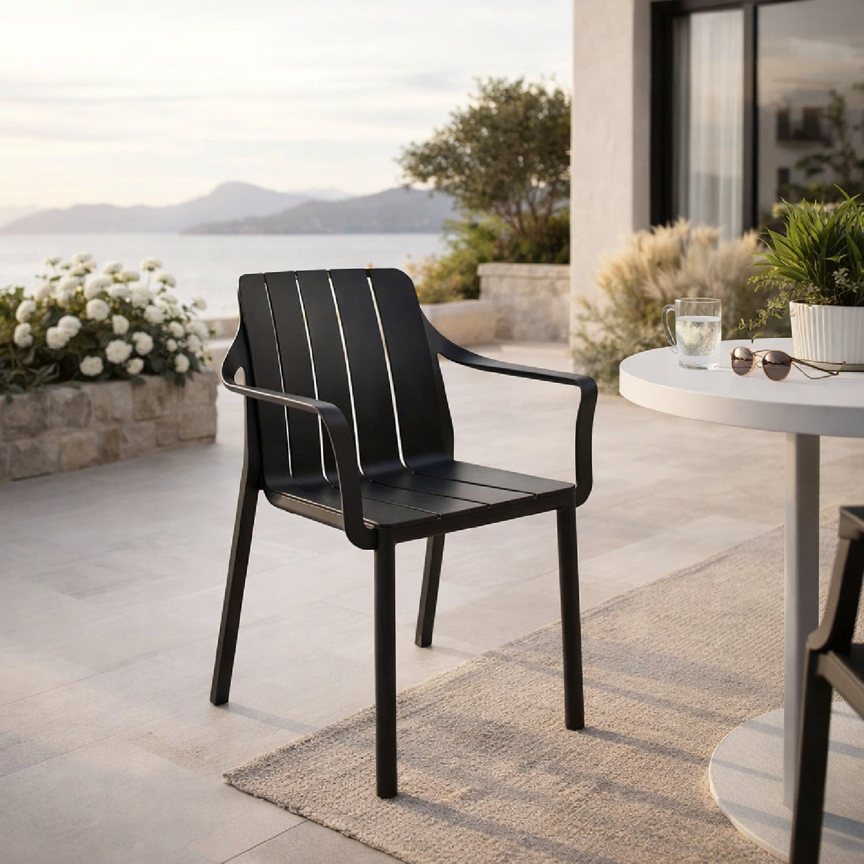 Regenerated Terra-Colored Outdoor Armchair | Oroa.com
