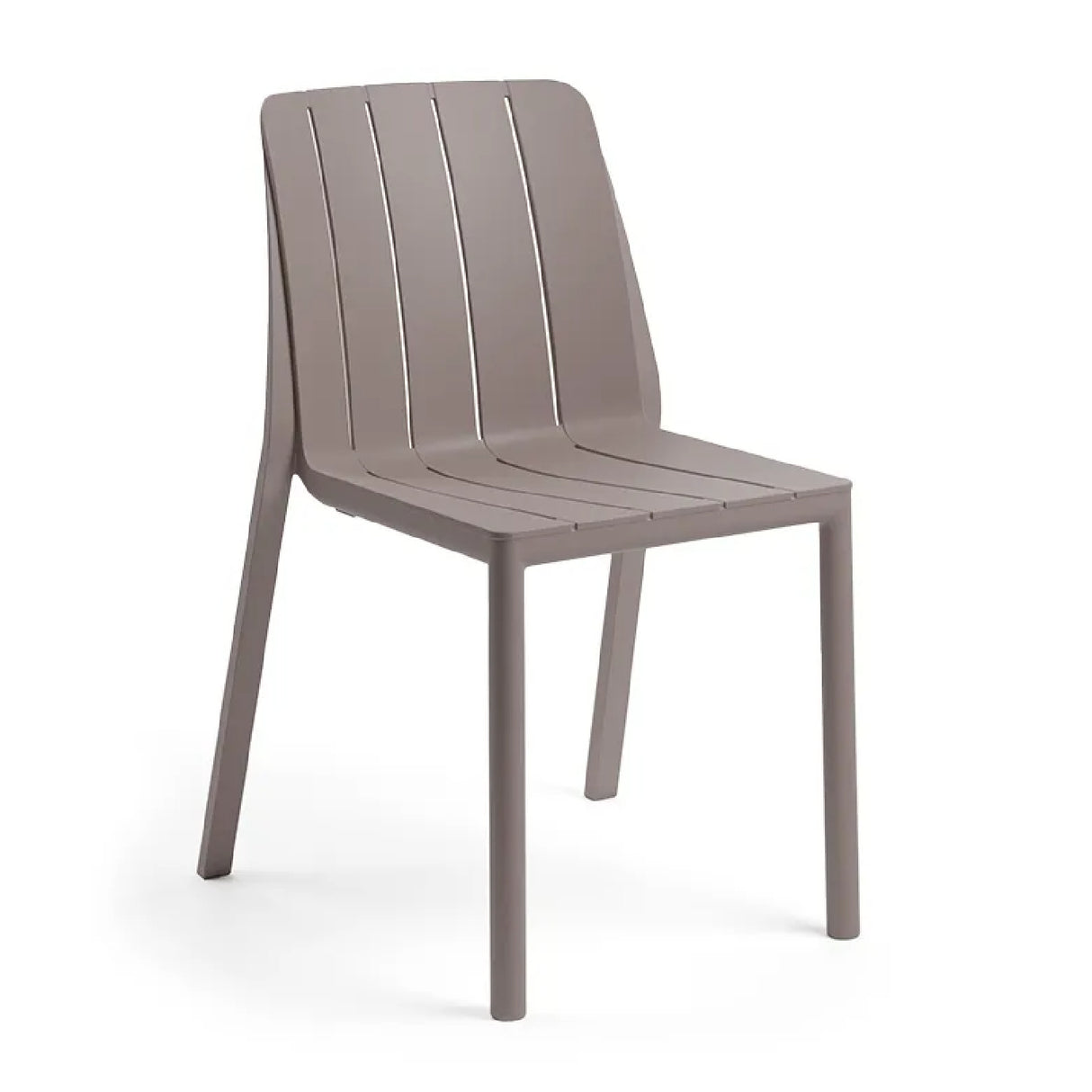 Slatted Outdoor Monobloc Dining Chair | Oroa.com