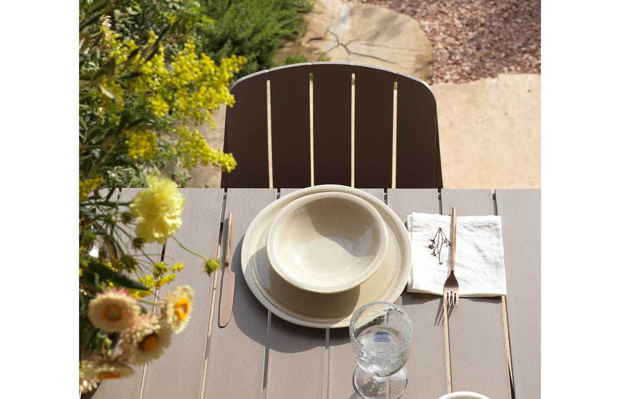 Slatted Outdoor Monobloc Chair | Oroa.com