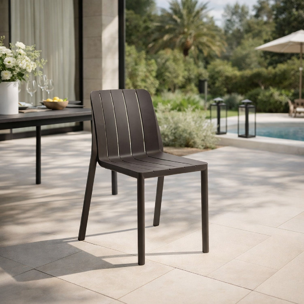 Regenerated Terra-Colored Outdoor Chair | Oroa.com