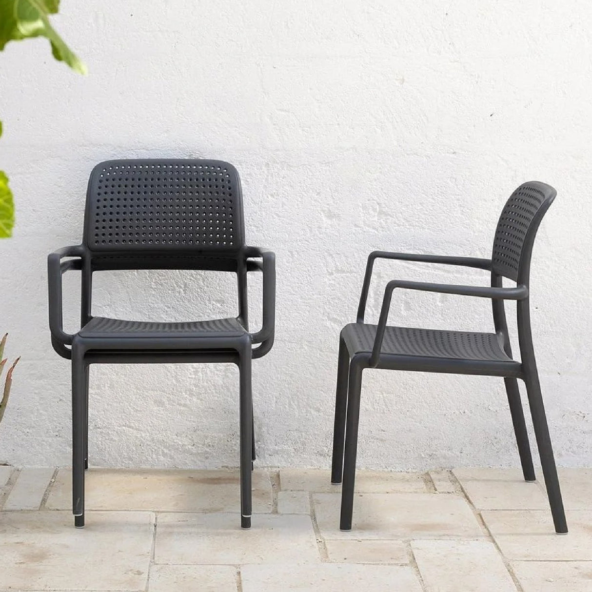 Perforated Fiberglass Outdoor Armchair | Oroa.com