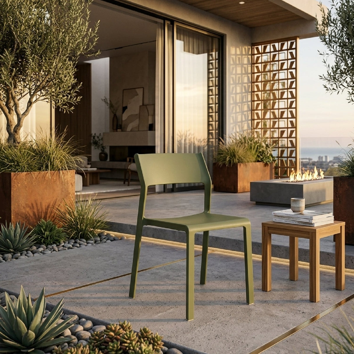 Open-back Outdoor Dining Chair | Oroa.com