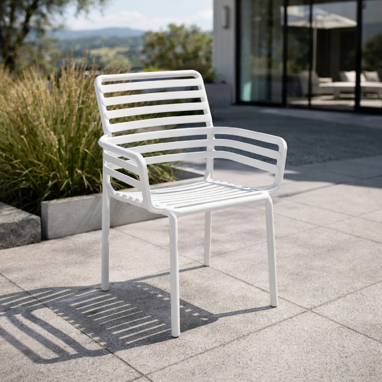 Slatted Outdoor Monobloc Armchair | Oroa.com