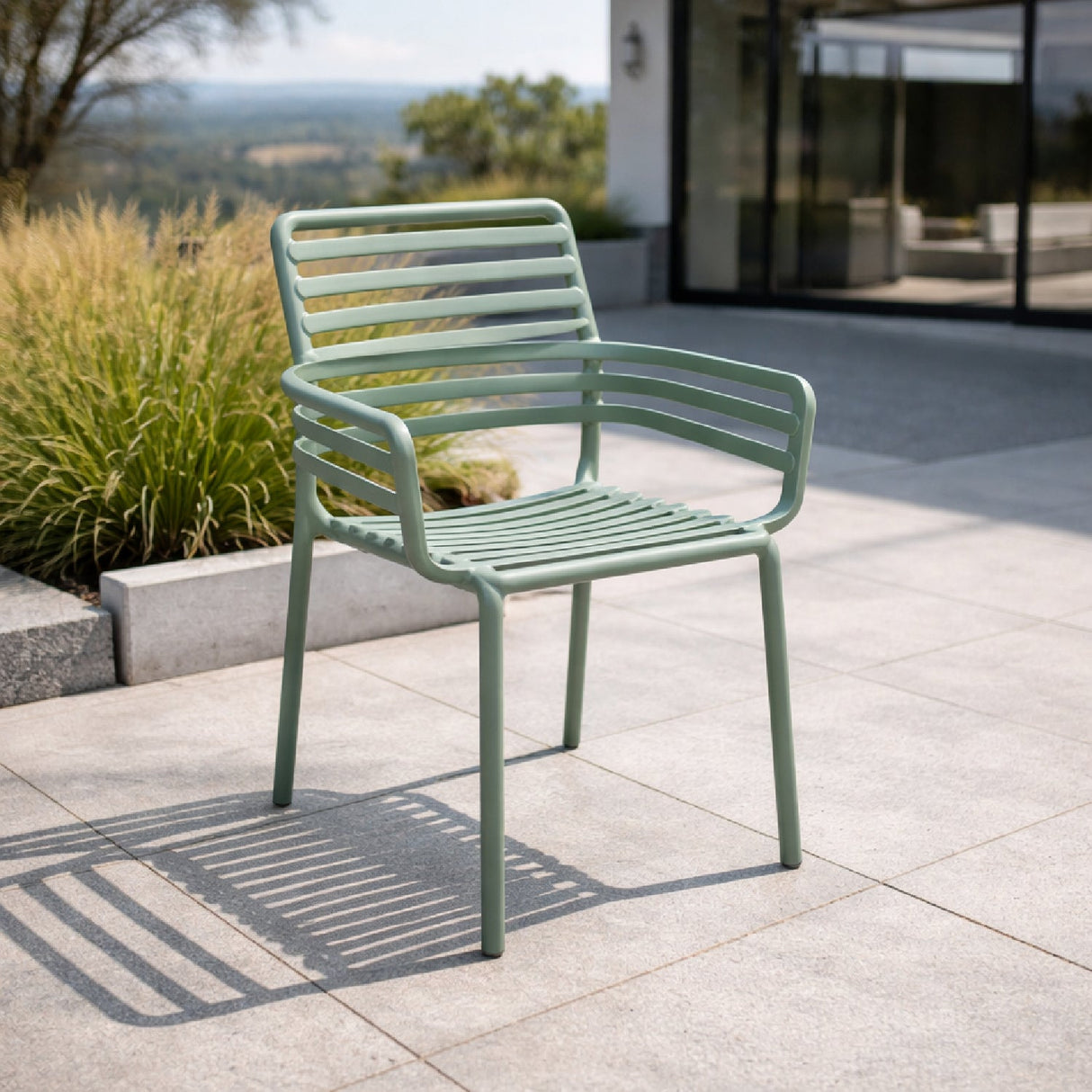 Slatted Outdoor Monobloc Armchair | Oroa.com