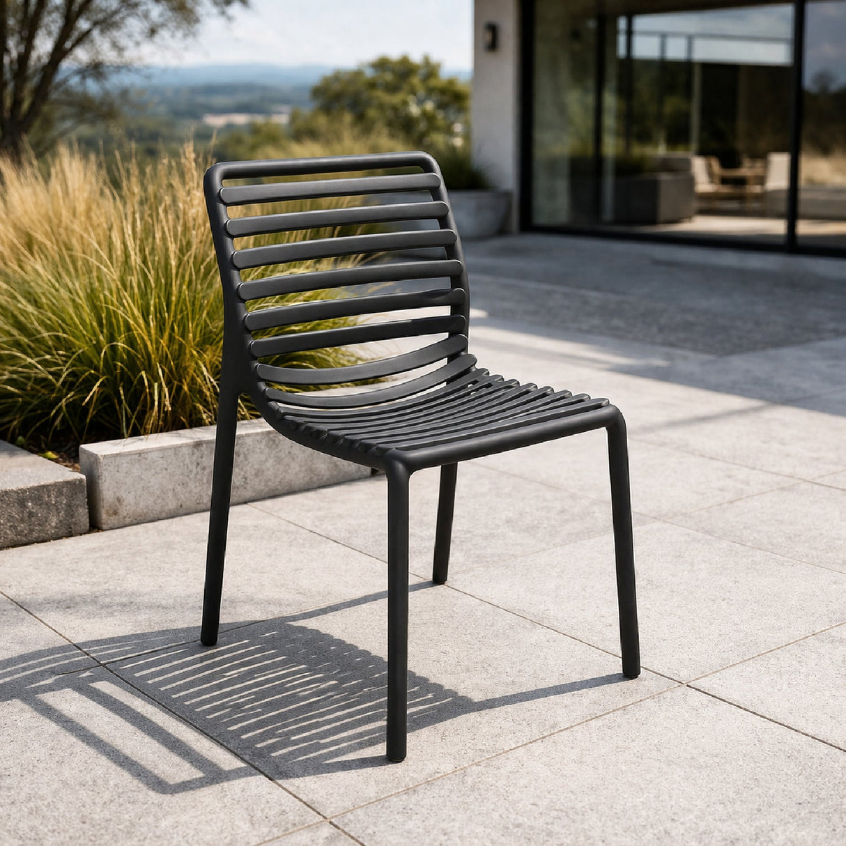 Slatted Outdoor Monobloc Chair | Oroa.com