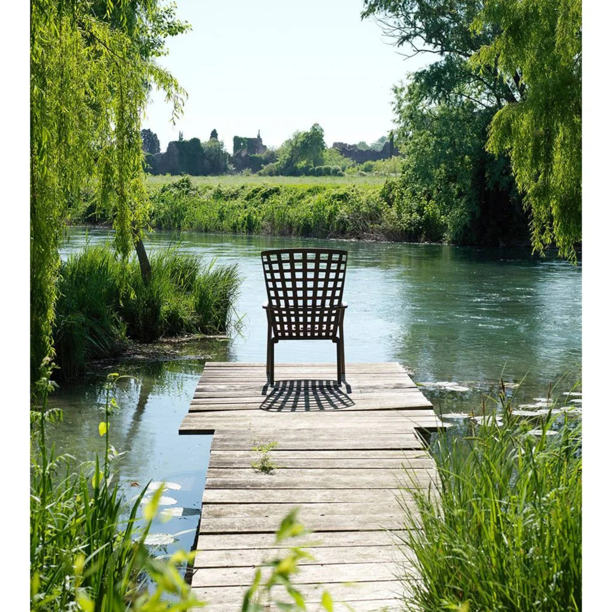 Square Perforated Reclining Armchair | Oroa.com