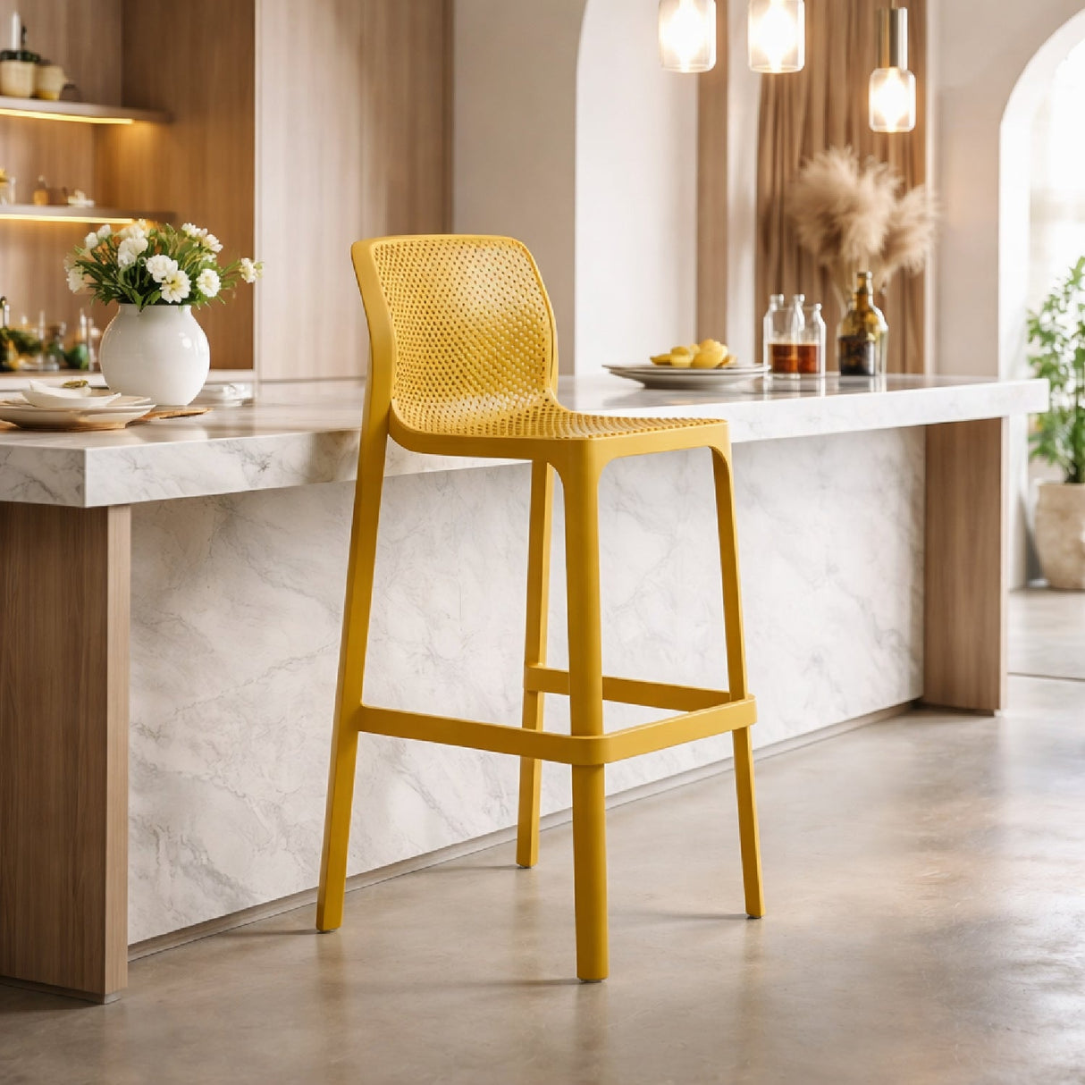 Outdoor Perforated Bar Stool | Oroa.com
