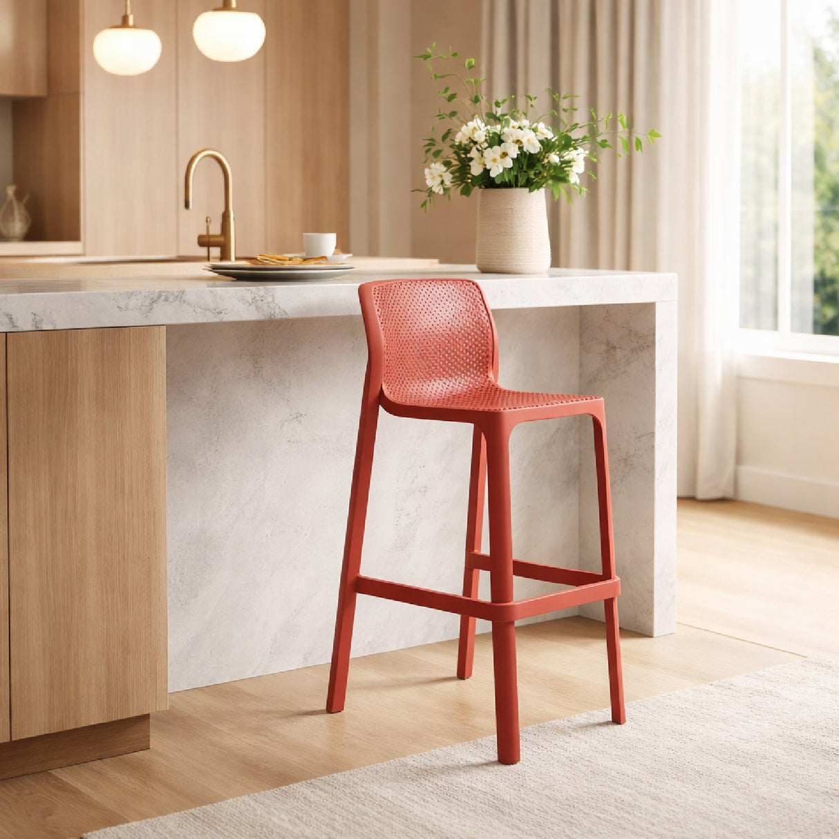 Outdoor Perforated Bar Stool | Oroa.com