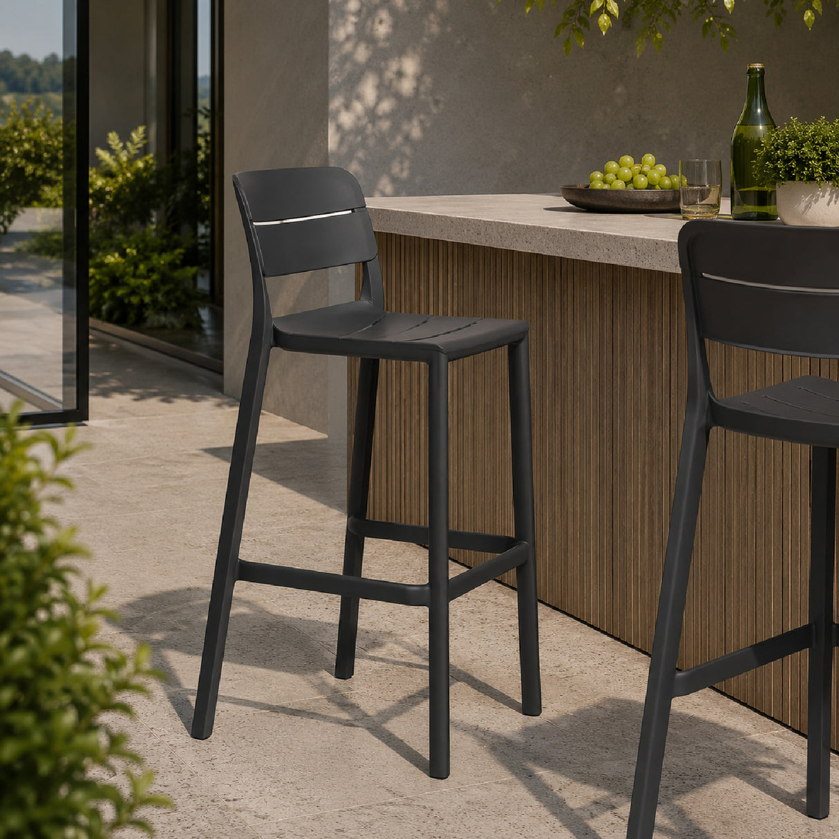 Fiberglass Outdoor Bar Stool | Oroa.com