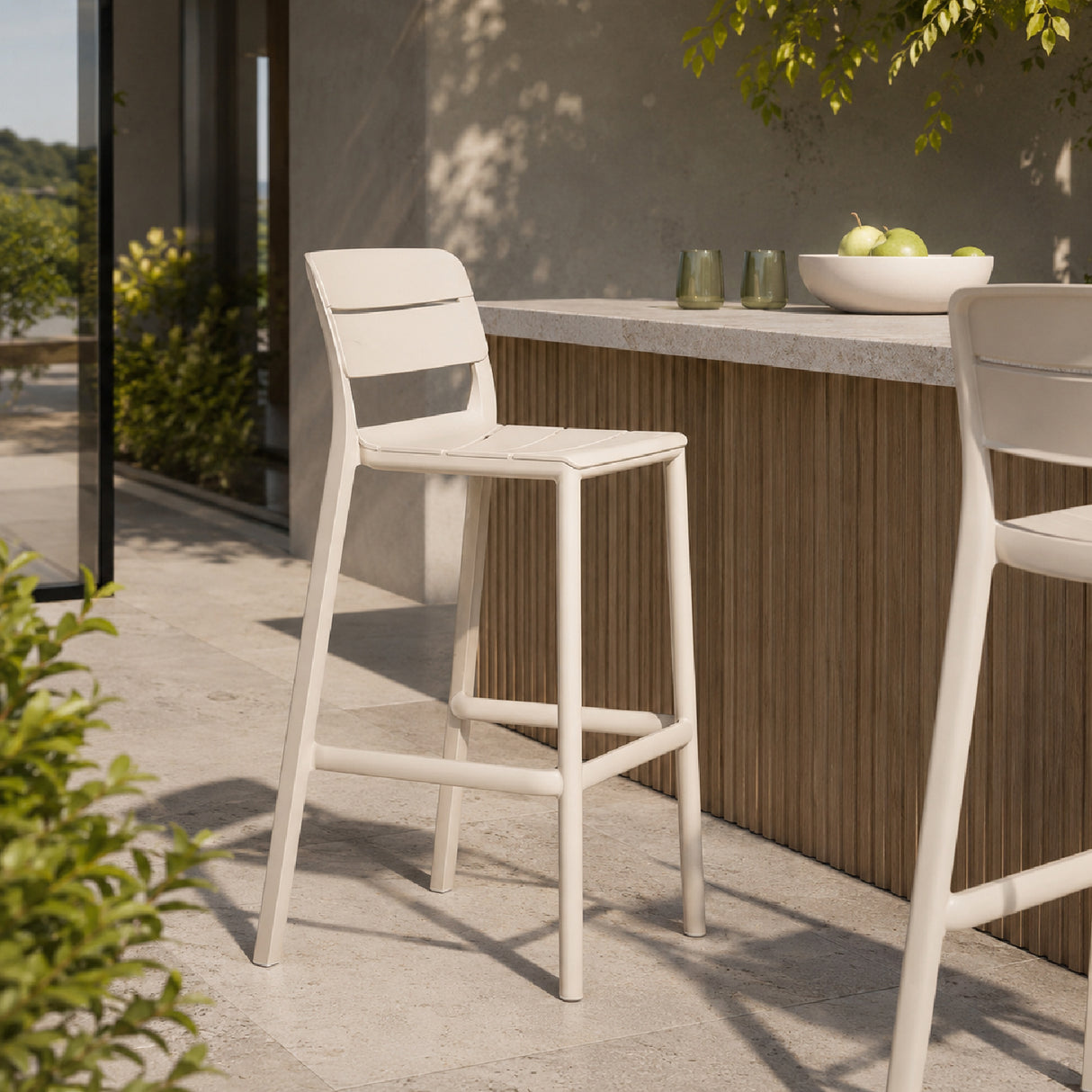 Fiberglass Outdoor Bar Stool | Oroa.com