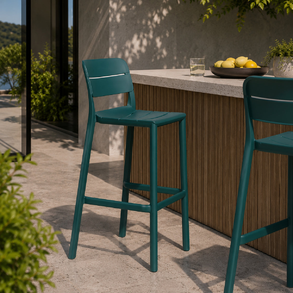Fiberglass Outdoor Bar Stool | Oroa.com
