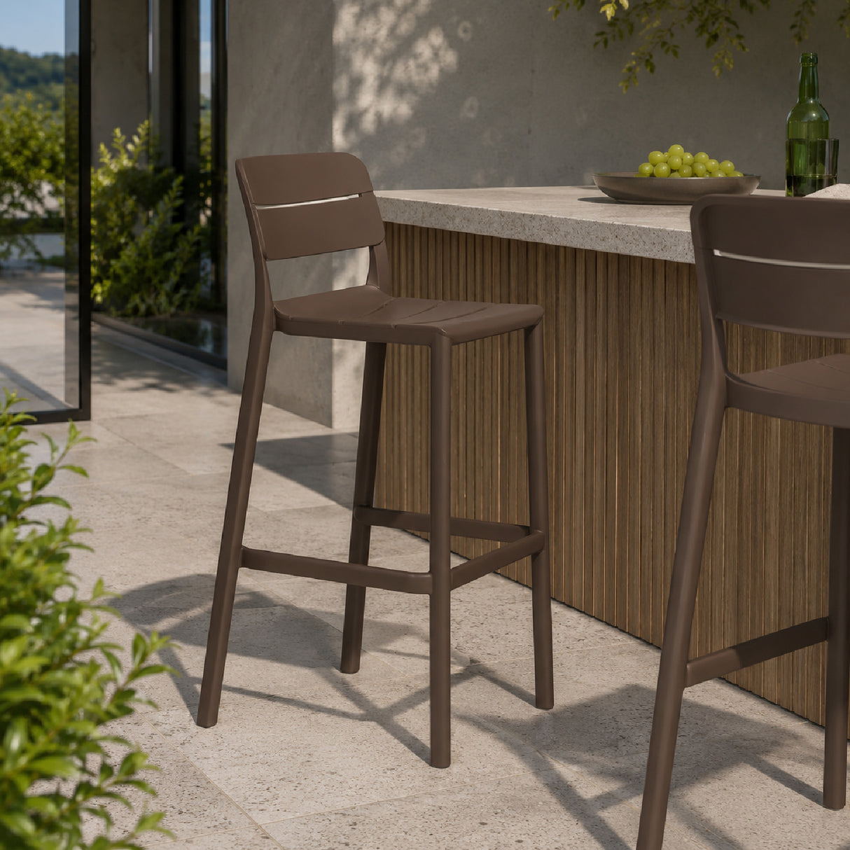 Fiberglass Outdoor Bar Stool | Oroa.com