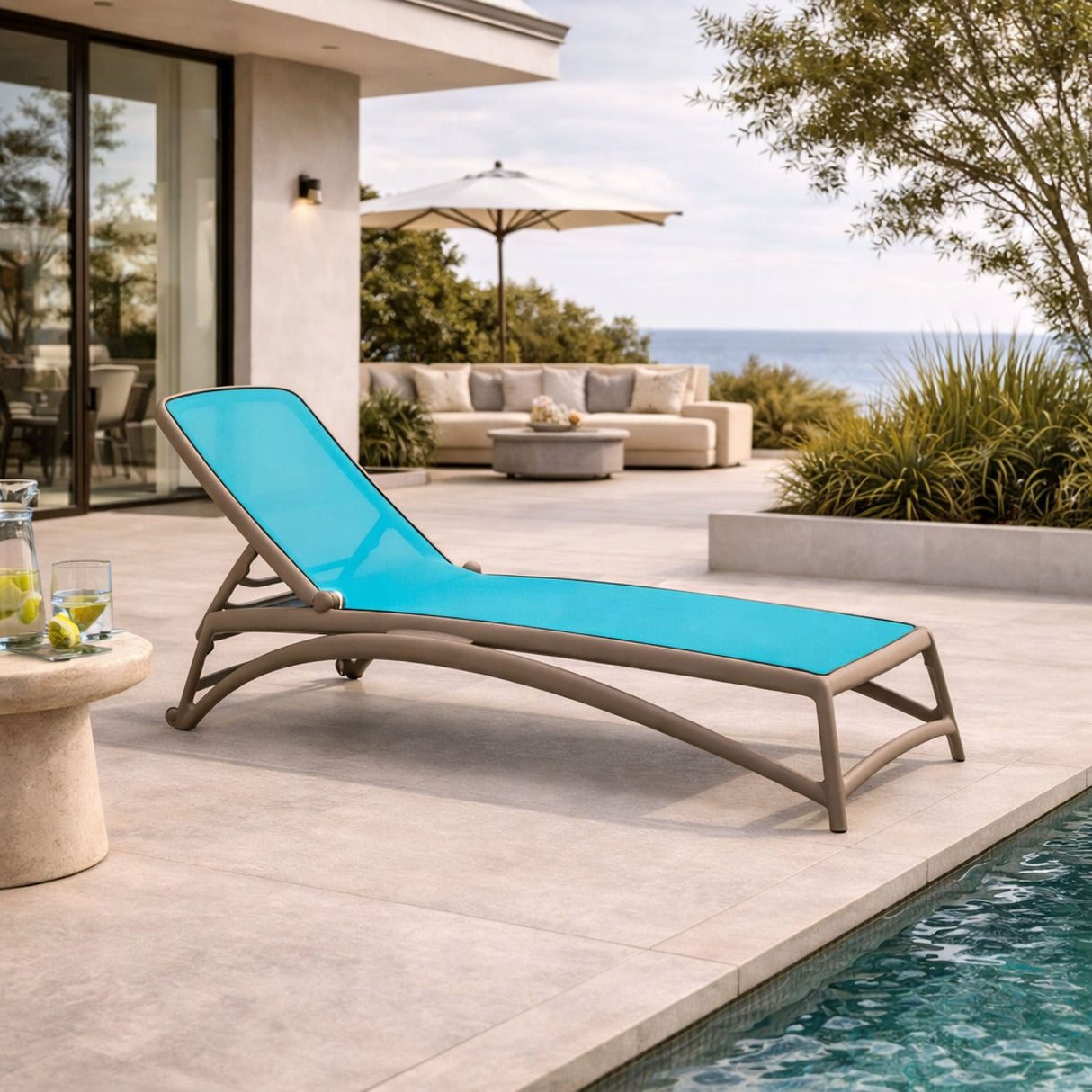 Fiberglass Frame Outdoor Chaise Lounge | Oroa.com