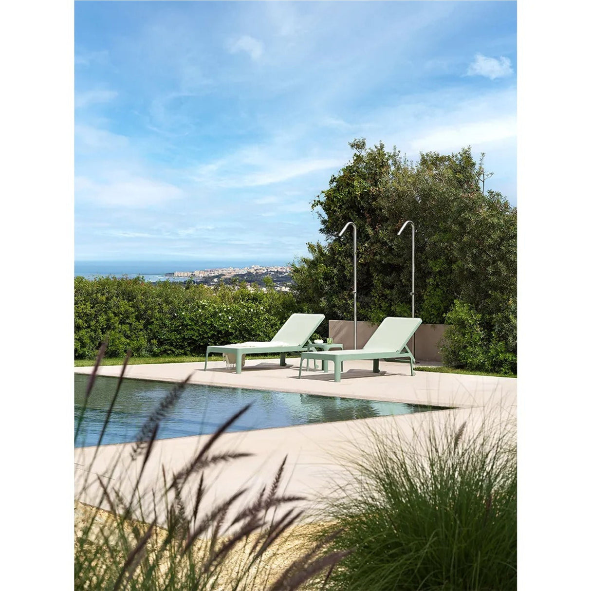 Stackable Fiberglass Outdoor Chaise Lounge | Oroa.com