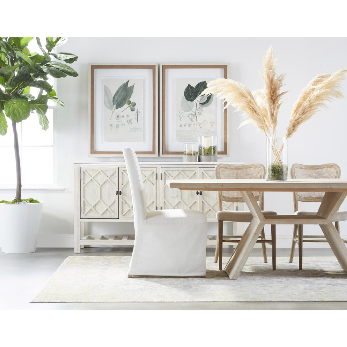 Cane-Back Dining Chair Set (2) | Oroa.com