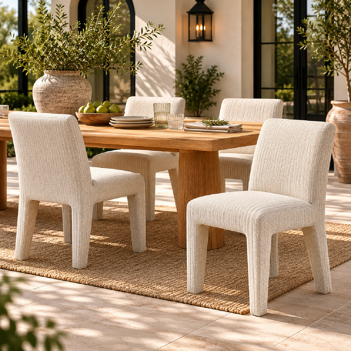 Modern European furniture - Outdoor Upholstered Dining Chair - www.oroa.com | Oroa.com