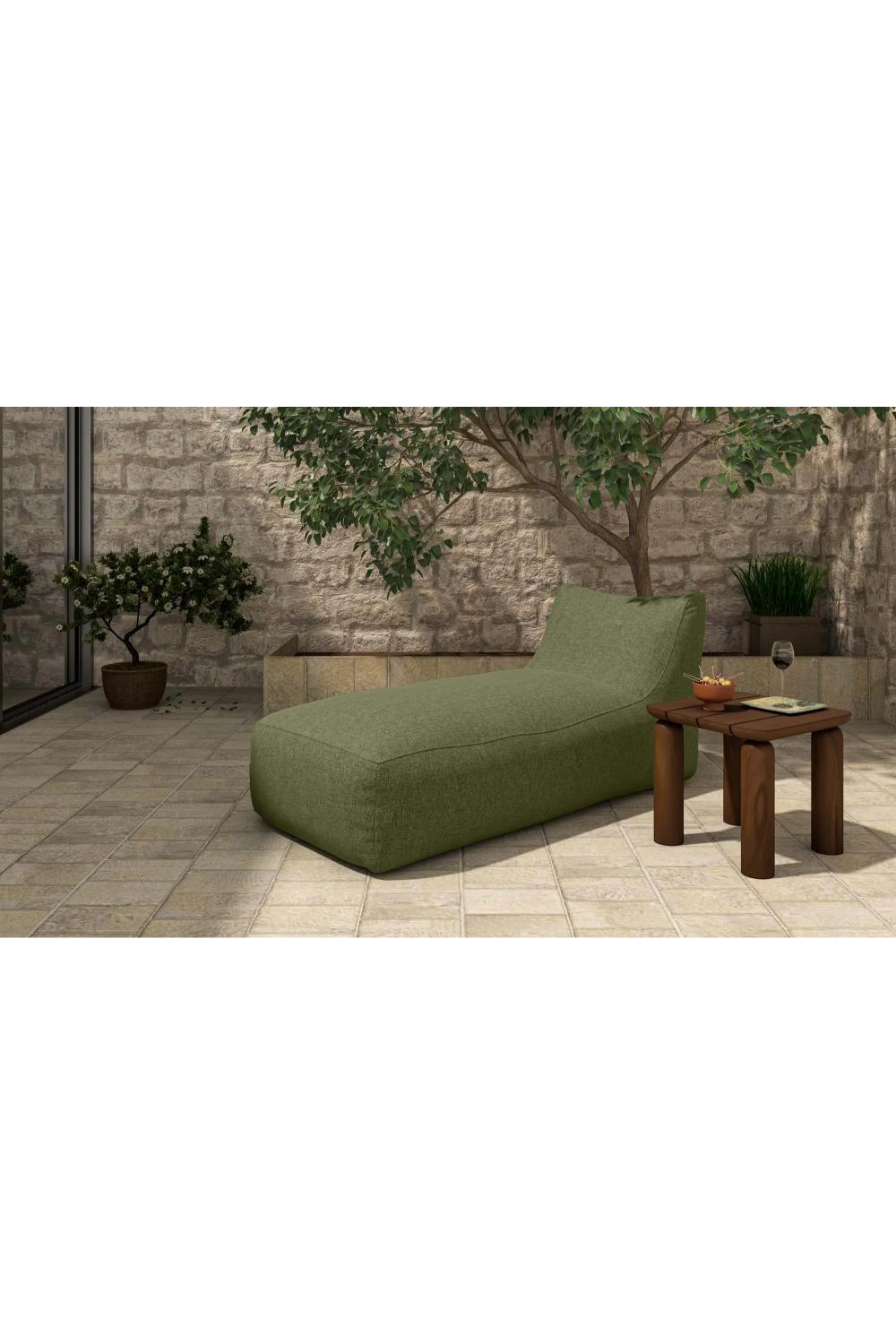 Modern European furniture - Olefin Outdoor Chaise Lounge - www.oroa.com | Oroa.com