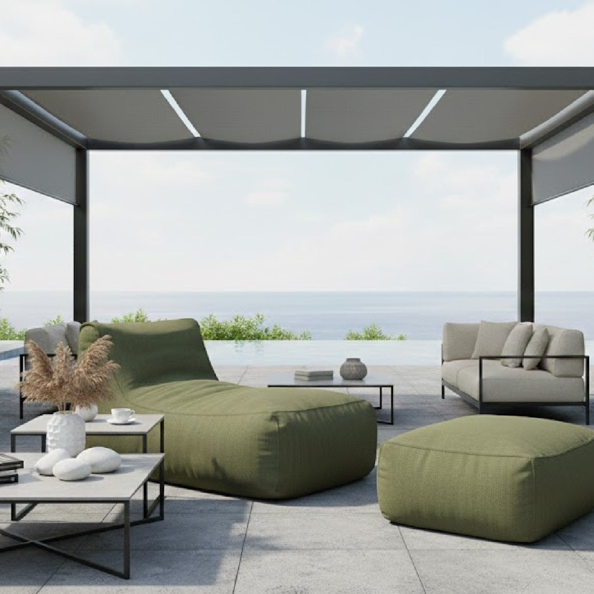 Modern European furniture - Olefin Outdoor Chaise Lounge - www.oroa.com | Oroa.com