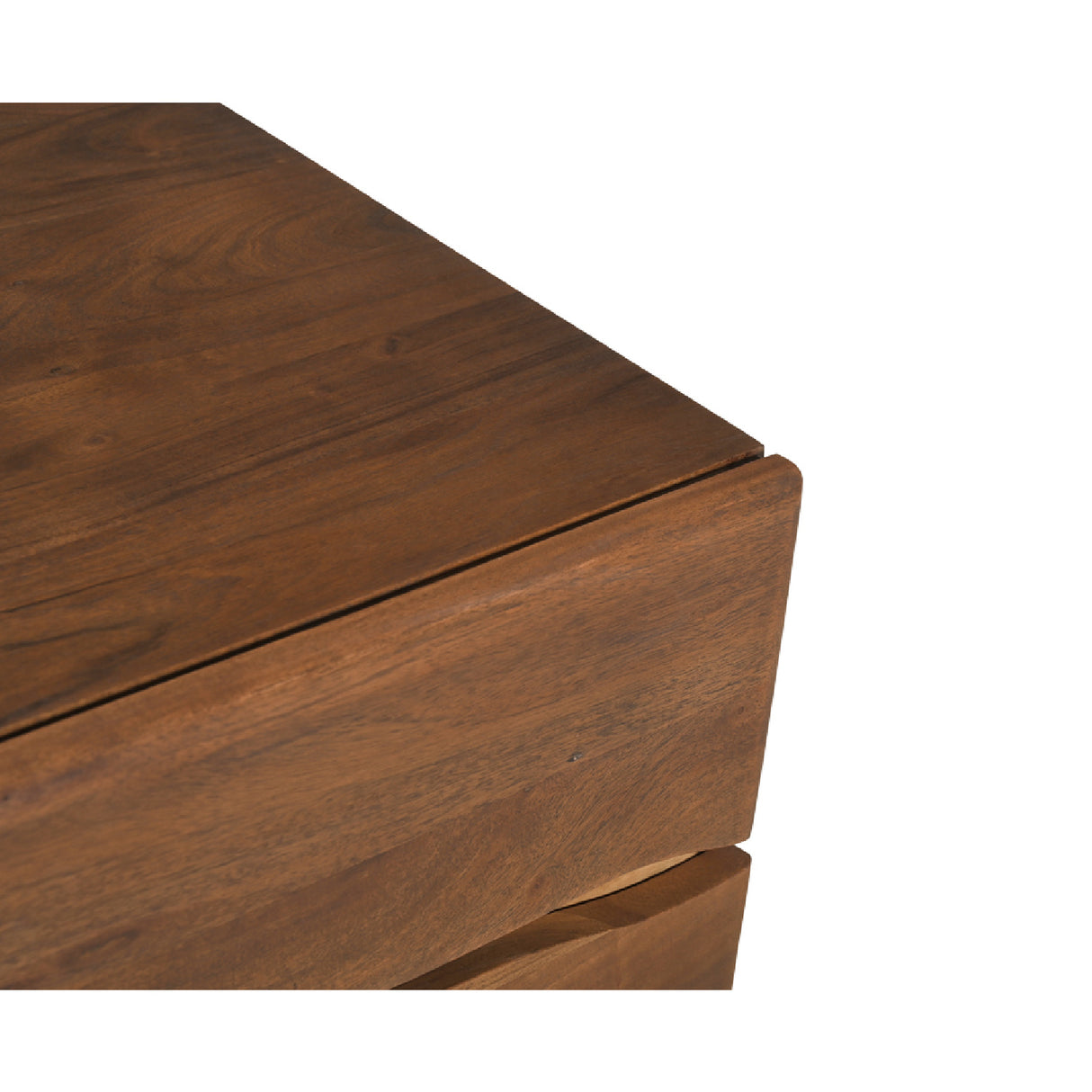 Modern European furniture - Solid Acacia 2-Drawer Nightstand - www.oroa.com