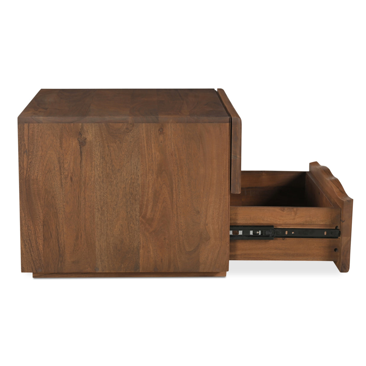 Modern European furniture - Solid Acacia 2-Drawer Nightstand - www.oroa.com