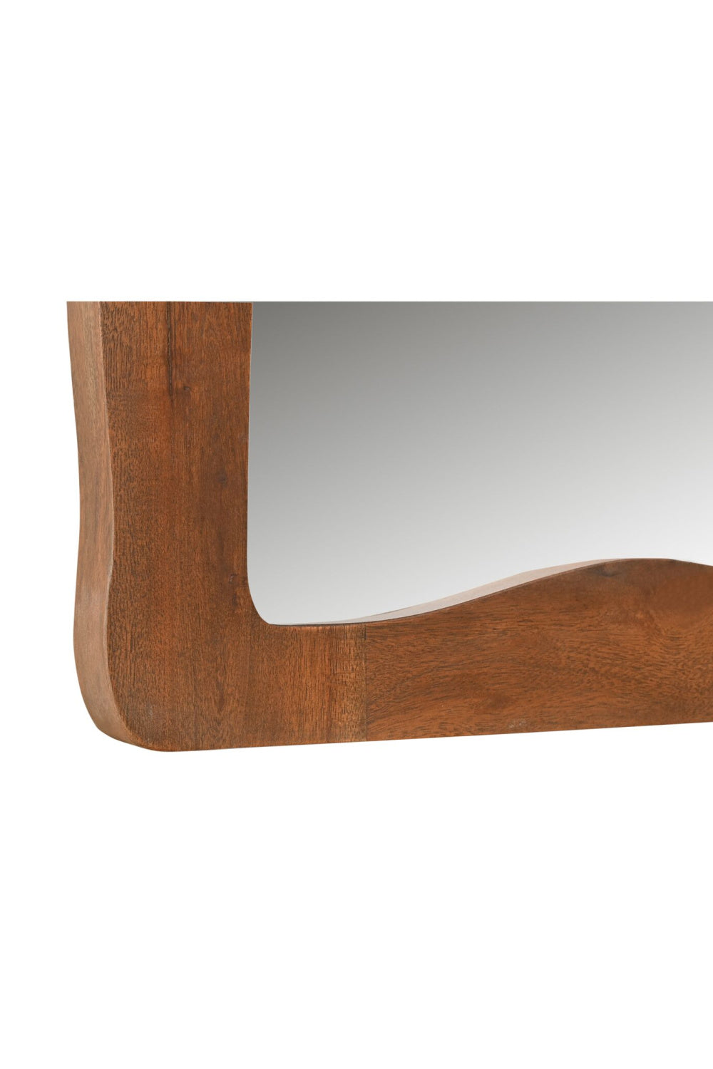 Modern European furniture - Brown Acacia Wood Mirror - www.oroa.com | Oroa.com