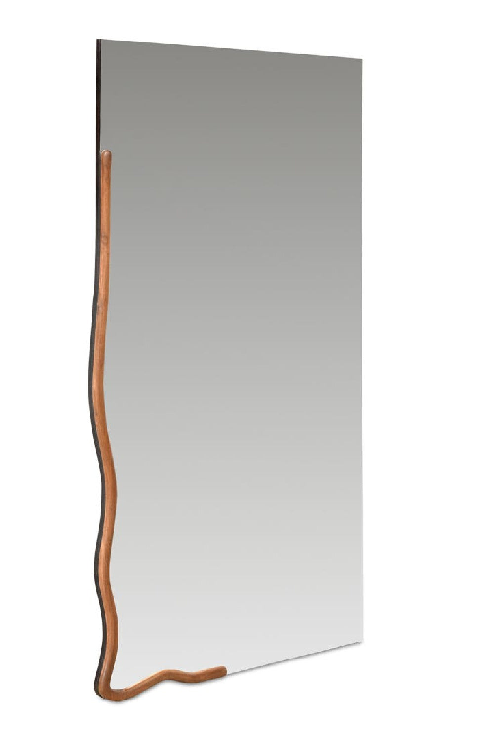 Modern European furniture - Acacia Squiggle Mirror L - www.oroa.com