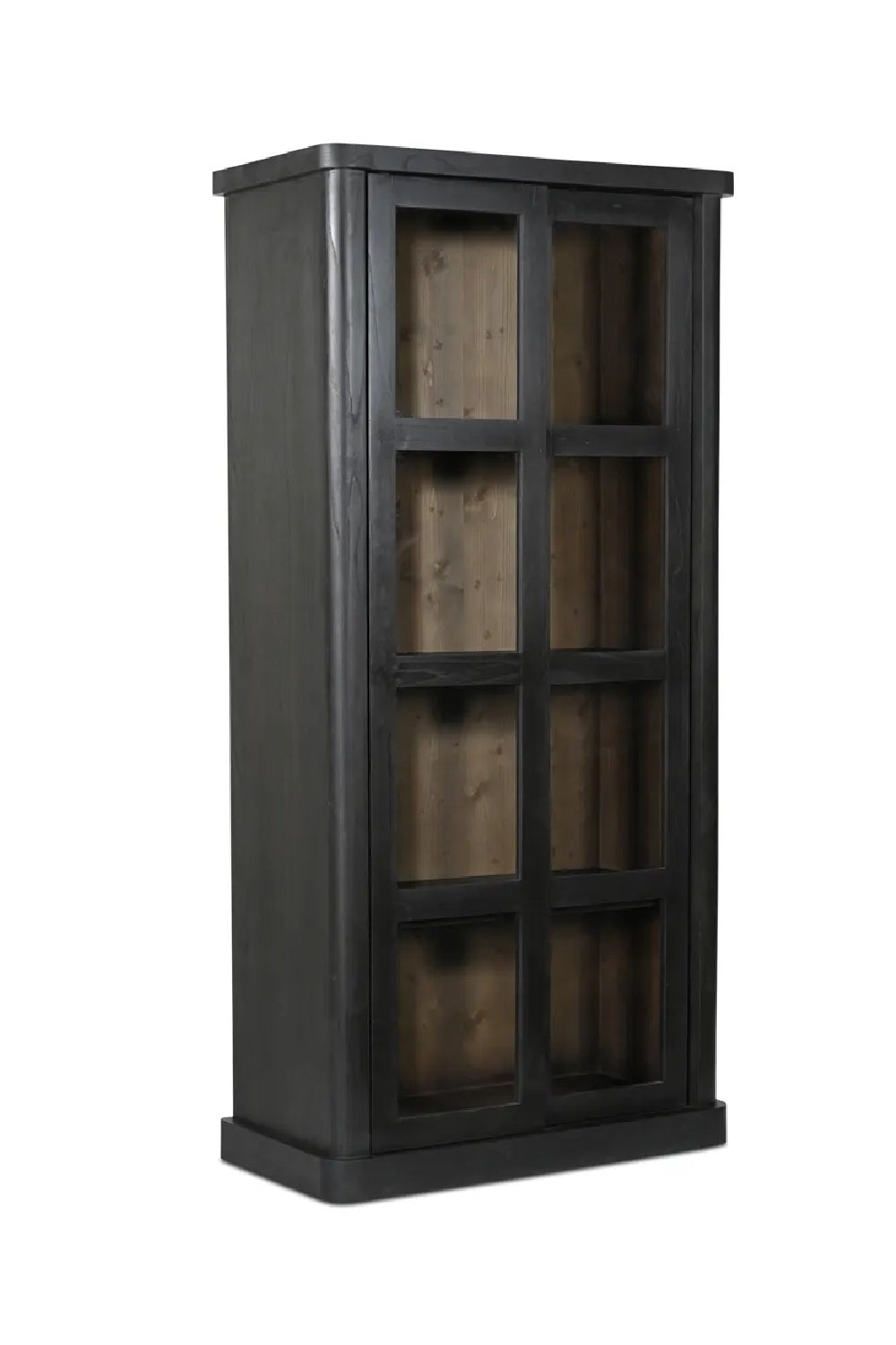 Modern European furniture - Black Sliding-Door Tall Cabinet - www.oroa.com | Oroa.com