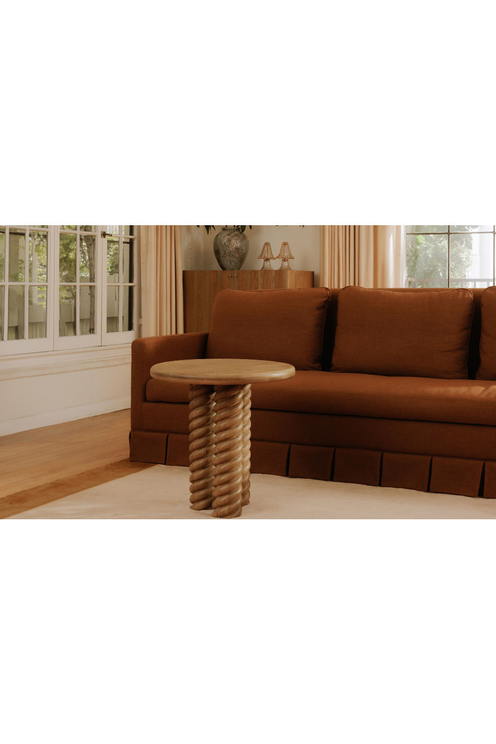 Modern European furniture - Oak Turned-Leg Coffee Table - www.oroa.com