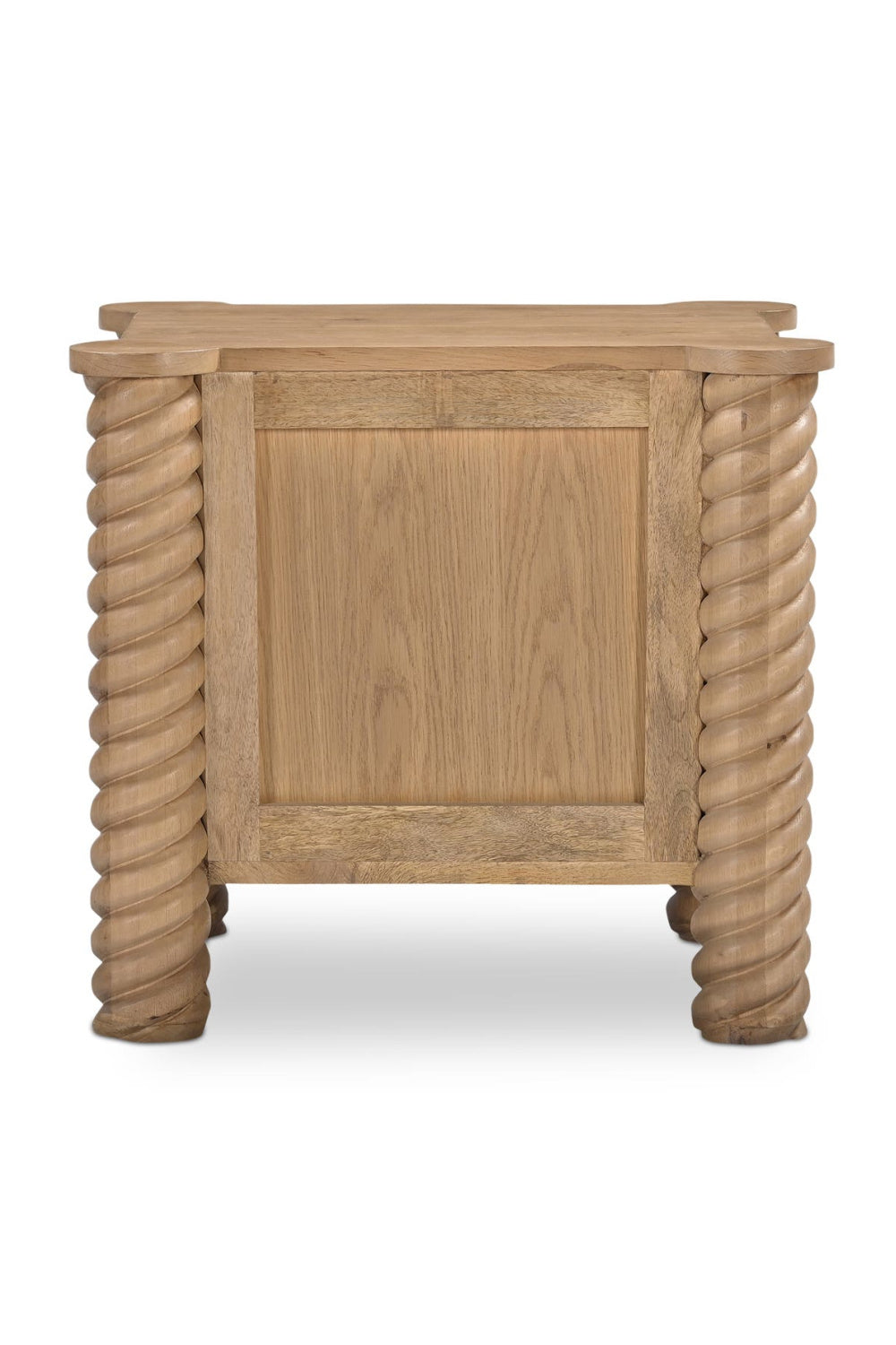 Modern European furniture - Oak Turned-Leg 2-Drawer Nightstand - www.oroa.com | Oroa.com