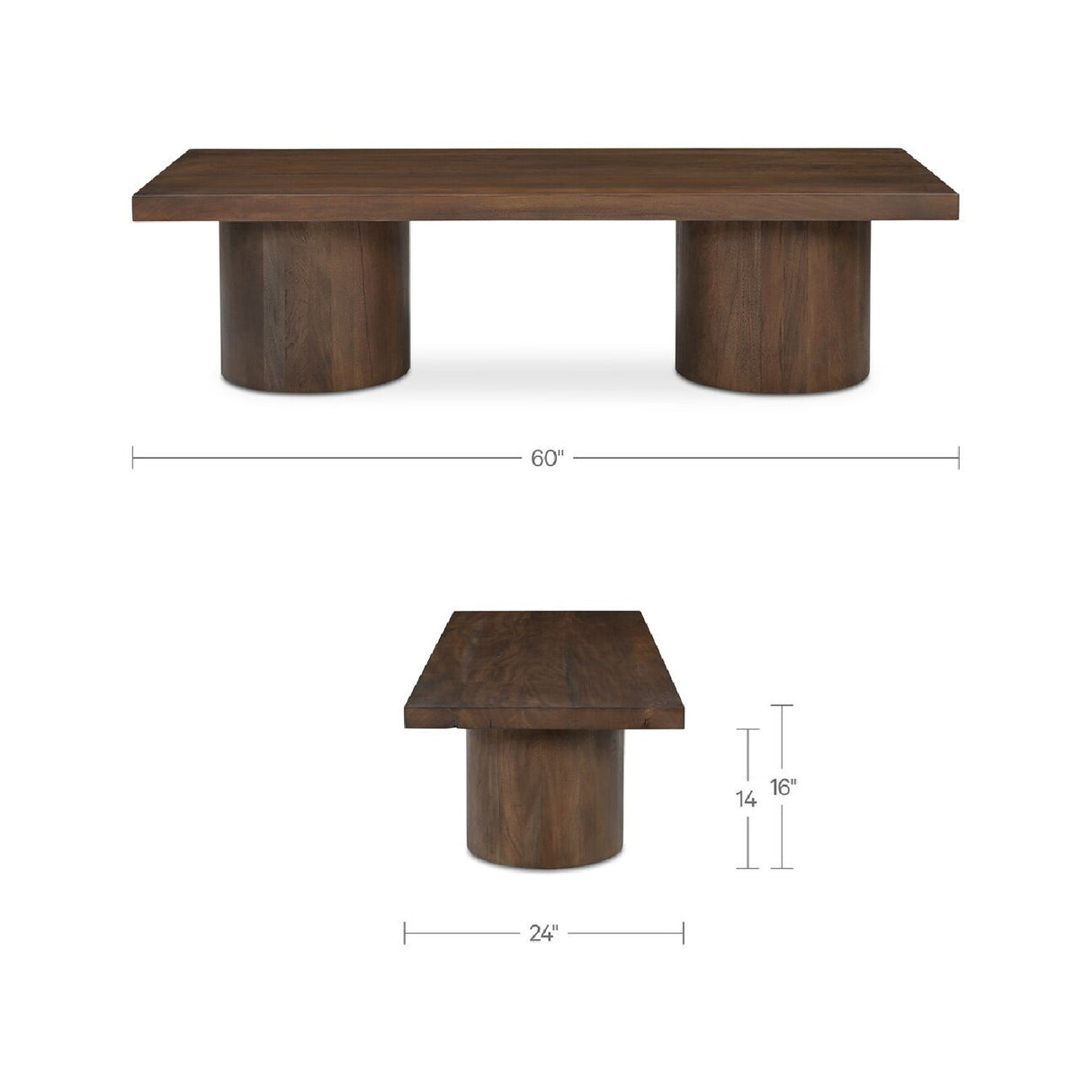 Modern European furniture - Neem Wood Coffee Table - www.oroa.com | Oroa.com