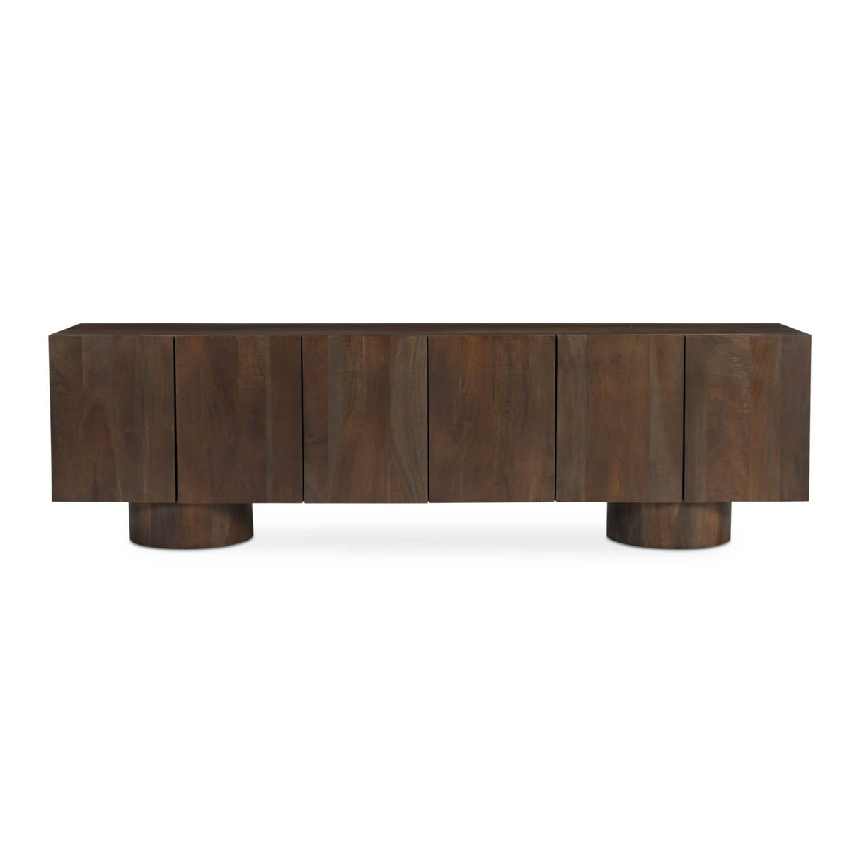 Modern European furniture - Neem Wood 6-Door Media Unit - www.oroa.com