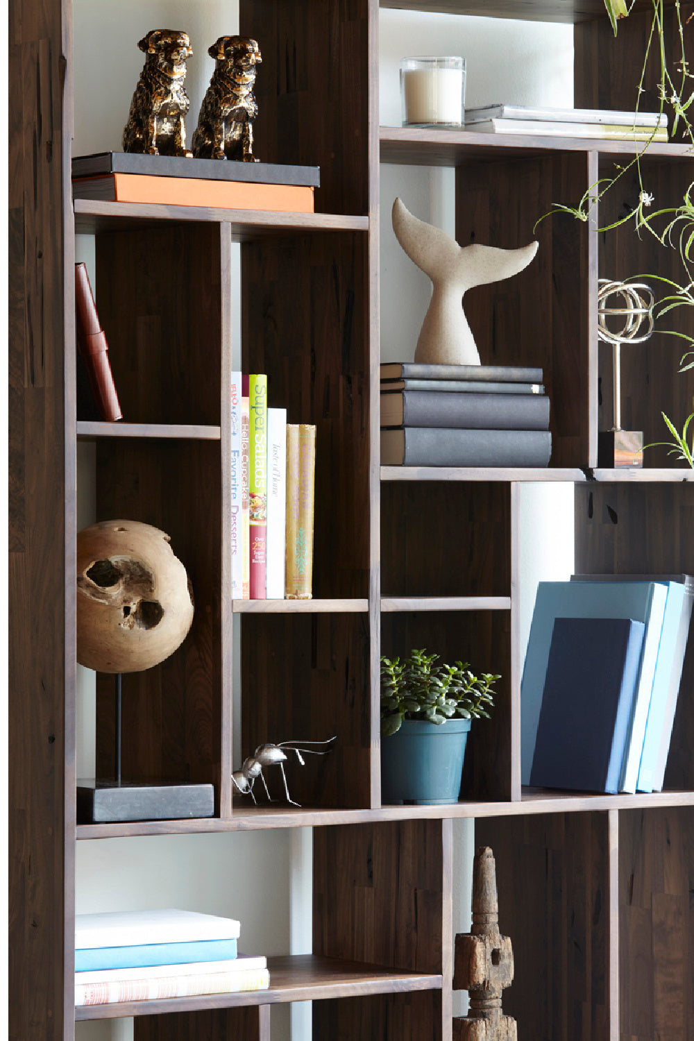 Modern European furniture - Solid Walnut Display Shelf - www.oroa.com
