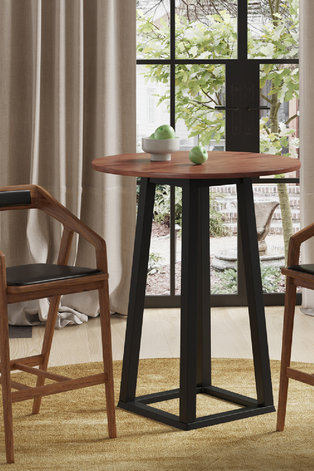 Modern European furniture - Solid Walnut Bar Table - www.oroa.com | Oroa.com