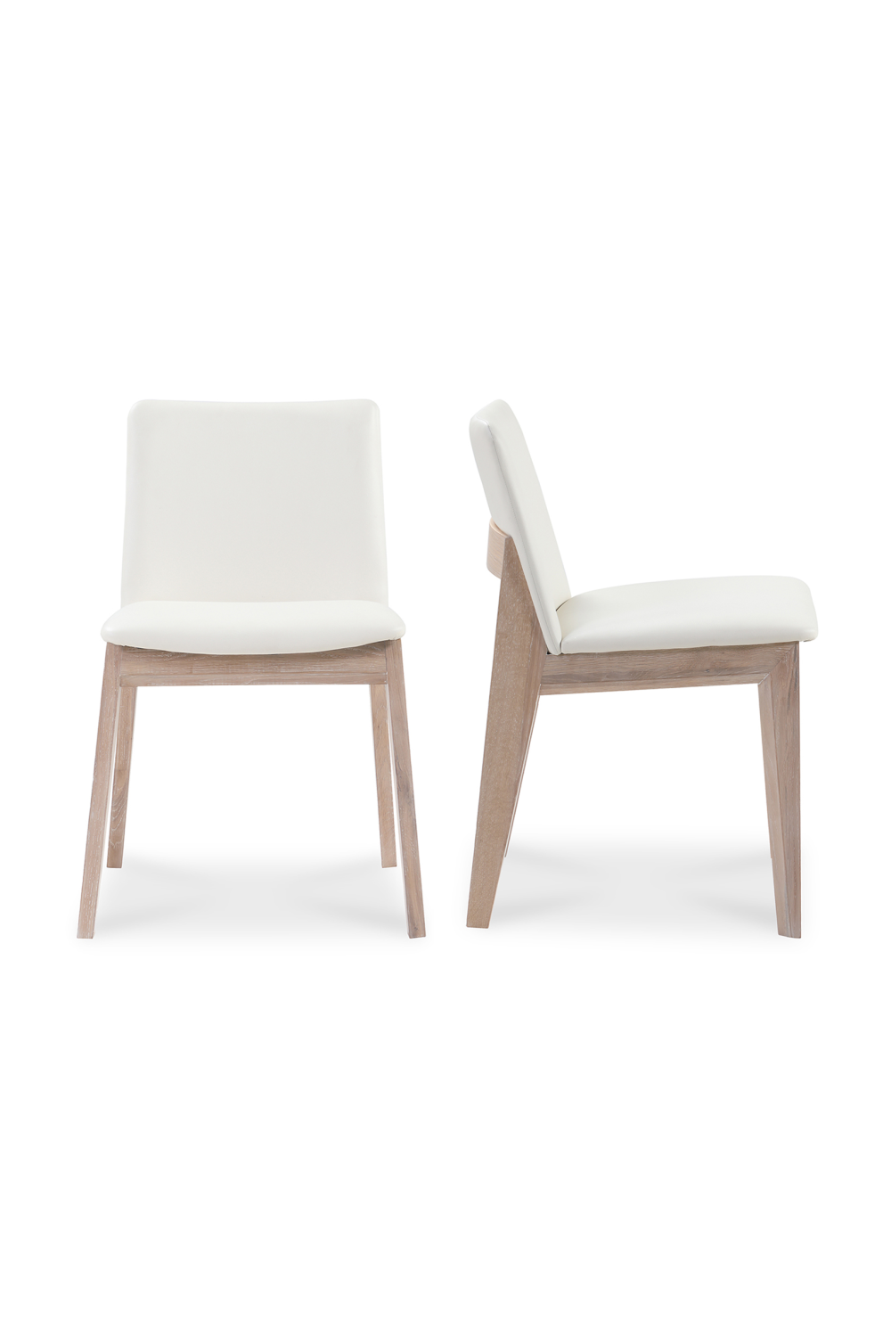 Modern European furniture - Oak Framed Padded Dining Chairs (2) - www.oroa.com
