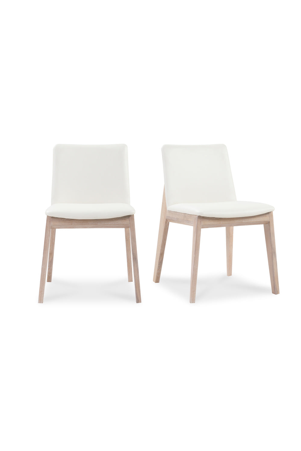 Modern European furniture - Oak Framed Padded Dining Chairs (2) - www.oroa.com