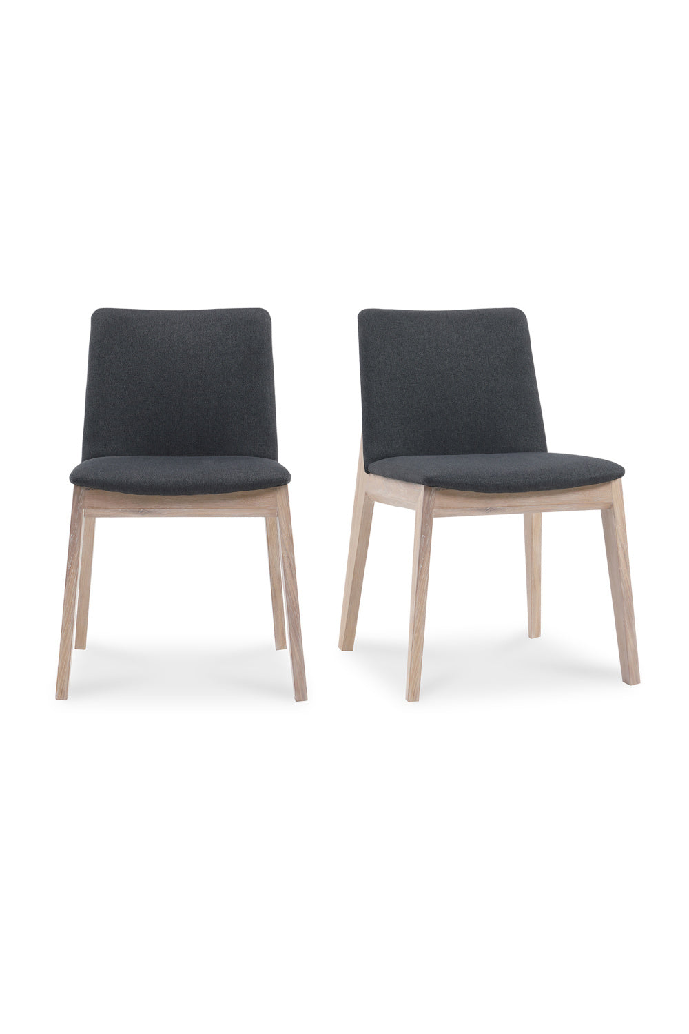 Modern European furniture - Oak Framed Padded Dining Chairs (2) - www.oroa.com