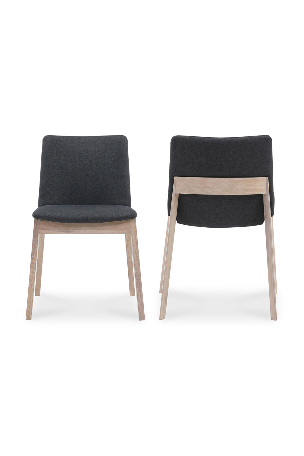 Modern European furniture - Oak Framed Padded Dining Chairs (2) - www.oroa.com