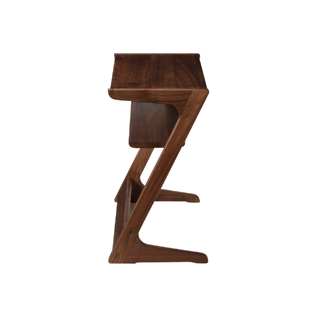 Modern European furniture - Matte Walnut Z-Shaped Accent Table - www.oroa.com