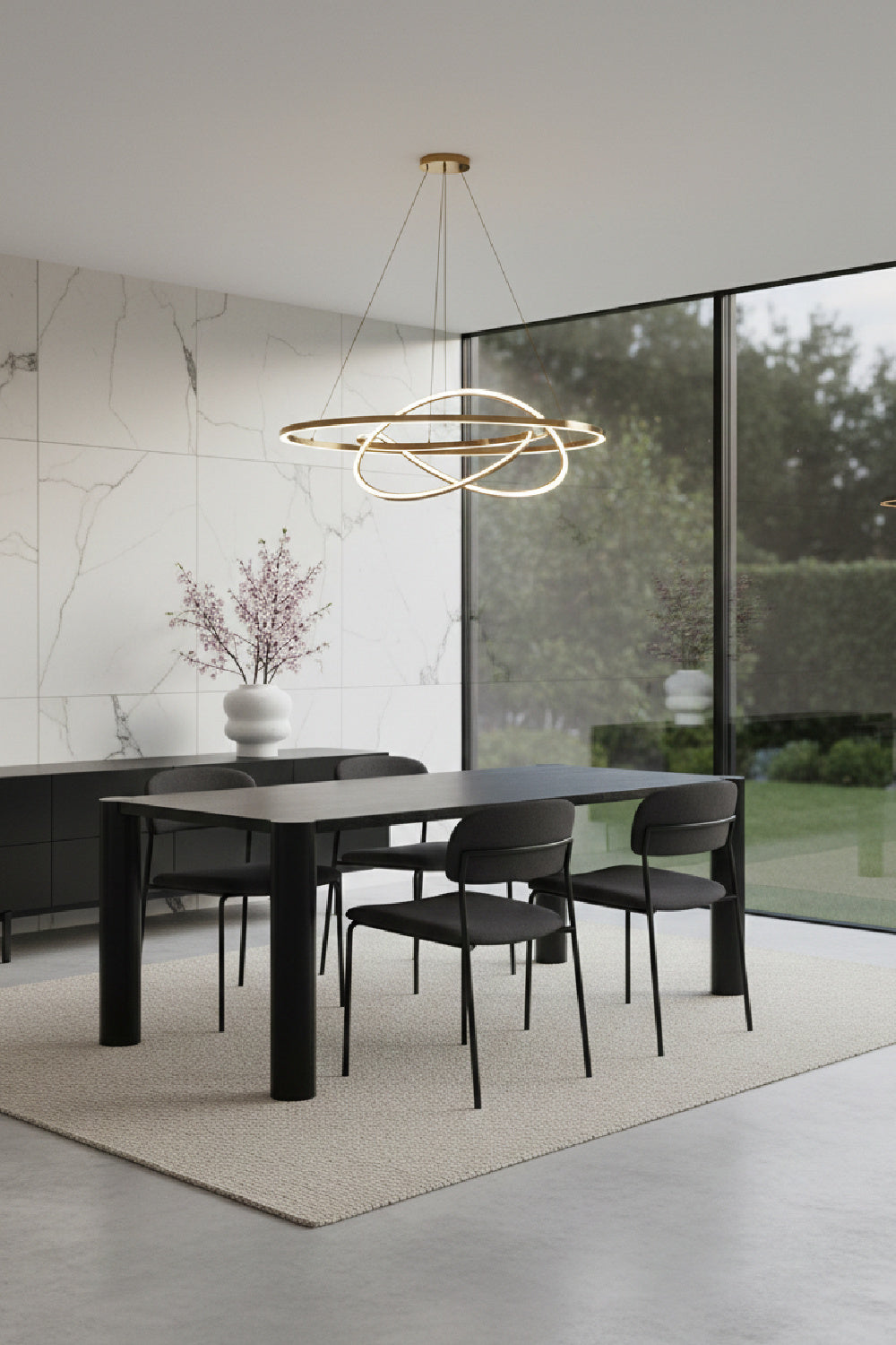 Modern European furniture - Black Oak Dining Table - www.oroa.com | Oroa.com